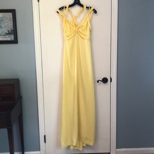 BCBG yellow formal dress